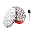thumbnail image 1 of Cheese Grater Stainless Steel Vegetable Zester Manual Kitchen Grater with Container; Vegetable Fruit Grinder Shredder with Container, 1 of 8
