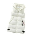 thumbnail image 4 of IMENGL Manteau Décontracté Uni à Capuche, Blanc 3TG, Taille M-4TG, 4 of 4