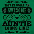 thumbnail image 3 of CafePress - Awesome Auntie T Shirt - Women's Traditional Fit Dark T-Shirt, 3 of 4