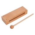thumbnail image 3 of SHISUYAN Wood Block With Mallet Orff Instrument Music Sticks Percussion Instruments Wood Block Wood Percussion Block Rhythm Block, 3 of 9