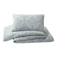 thumbnail image 4 of Better Homes & Gardens Woven Damask 2-Piece Comforter Set, Blue/Silver, T/TXL, All Ages, 4 of 6