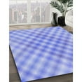 thumbnail image 3 of Ahgly Company Machine Washable Indoor Rectangle Transitional Light Slate Blue Area Rugs, 2' x 3', 3 of 7