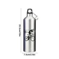 thumbnail image 3 of Fmbmuo Water Bottle Silver Sports High Volume Aluminum alloy 650ml with Carry Handle, 3 of 5