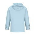 thumbnail image 5 of Cotton Linen Hoodies for Men V Neck Button Sweatshirts Long Sleeve Hooded Shirt Drawstring Casual Pullover Solid Color Hoodie Lightweight Sweatshirts Sports Leisure Tops Loungewear, 5 of 7