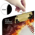 thumbnail image 4 of FMSHPON Baseball Clipboard Hardboard Wood Nursing Clip Board and Pull for Standard A4 Letter 13x9 inches, 4 of 7