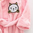 thumbnail image 6 of NOLDARES Kid Fleece Hooded Robes Girls Bathrobes Boys Soft Plush Sleepwear Toddler Fuzzy Pajamas,Pink,9-10 Y, 6 of 6