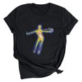 thumbnail image 1 of Camiseta holgada de manga corta con estampado de mueca retro para hombre y mujer Pompotops hfajkhk139015, 1 of 7