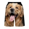 thumbnail image 4 of guisaled Swim Trunks For Men Mens Swim Trunks Quick Dry Drawstring Elastic Waist Bathing Suit Swimming Board Shorts Cute Dog Printed Beach Shorts Swimwear, 4 of 5