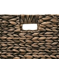 thumbnail image 6 of happimess BSK2003B-SET5 Bryce 12.6" Classic Farmhouse Handwoven Hyacinth Collapsible Storage Cube Baskets with Handles, Brown (Set of 5), 6 of 7
