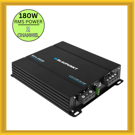 Blaupunkt E-Series BPA-E602 2 Channel Car Amplifier 180W RMS Power 2 OHM Stable