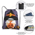 thumbnail image 3 of Pofeuu Halloween Gnomes Print Drawstring Backpack Water Resistant String Bag Sports Sackpack Gym Sack with Side Pocket for Men Women, 3 of 6