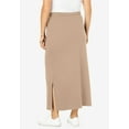 thumbnail image 2 of Woman Within Plus Size Petite Sport Knit Side-Slit Skirt, 2 of 6