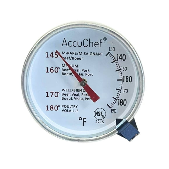 Thermomètre à viande et à volaille en acier inoxydable AccuChef, modèle 2215