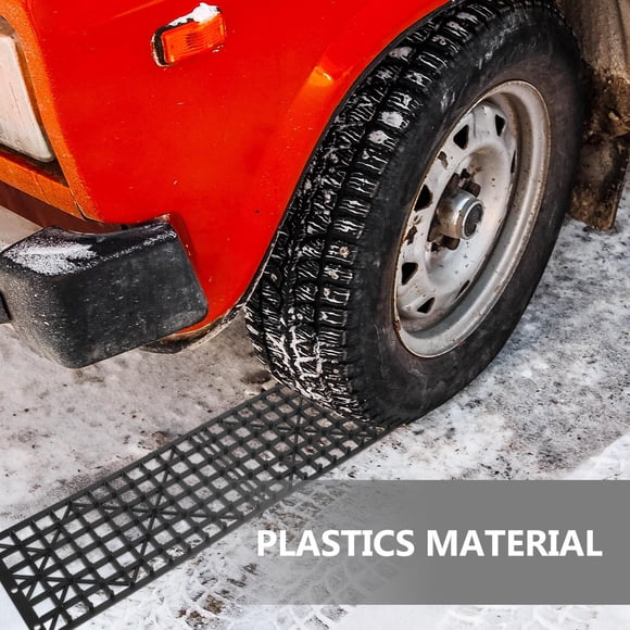 EXHUMKY 1 Pair Plastic Snow Tire Traction Mat for Emergency Recovery and Traction