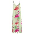 thumbnail image 4 of Flamingo Pattern Fine Art Sleeveless Dress Summer Dress Woman 2025, 4 of 7