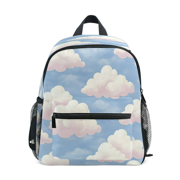 Mini Backpack Blue Sky and White Clouds - Durable with Safety Features for 3-8 Years