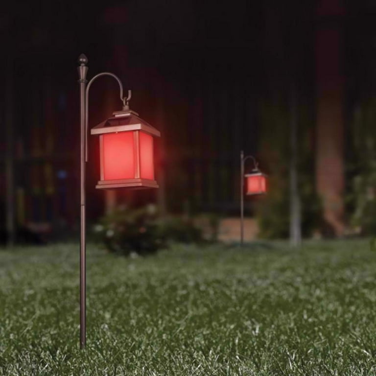 Feit Electric OneSync Landscape Bronze Solar LED Pathway Lantern