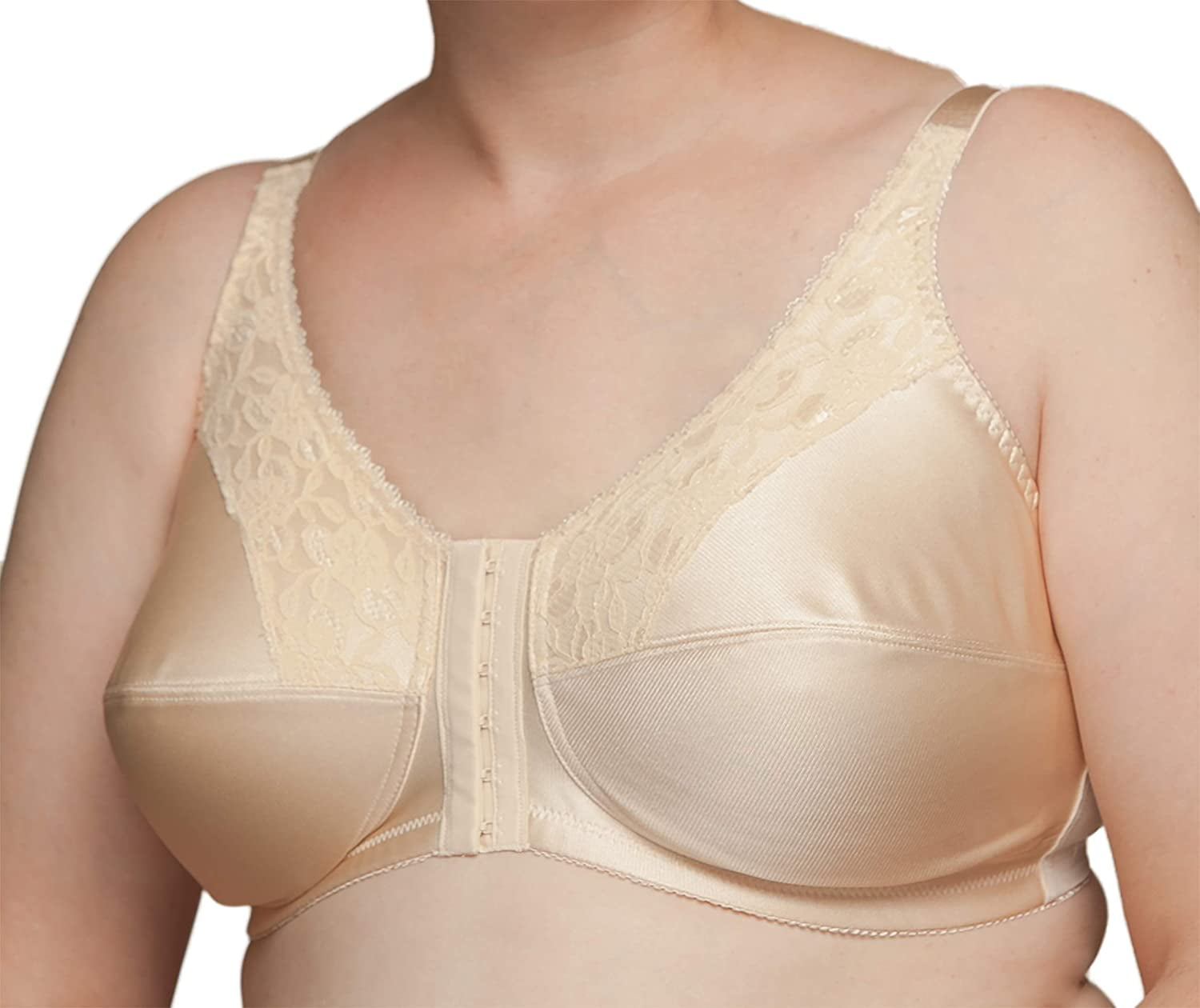 Nearly Me Lace Front Closure Post Mastectomy Lumpectomy Pocket Bra
