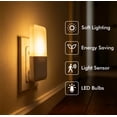 thumbnail image 2 of DAYBETTER Sensor Night Light 2 Pack,0.5W Plug-in Night lamp,Nightlights with Smart Dusk to Dawn Sensor for Stairs Bedroom Bathroom, 2 of 7