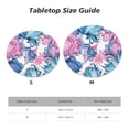 thumbnail image 7 of YFYANG Round Fitted Table Cloth, Waterproof Colorful Vintage Floral Textures Pattern Polyester Table Cover, Indoor Outdoor Decorative Tablecloths with Elastic Edge, 7 of 7