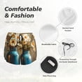 thumbnail image 4 of Balery Rustic Daisy Mason Jars Pattern Women's Running Shorts with Liner 2 Pockets Elastic Workout Athletic Gym Yoga Shorts-Medium, 4 of 7