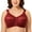 Wine Red, variant on Women Minimizer Bra Comfort Wirefree Full Coverage Large Bust Non-Padded 44DDD