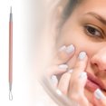 thumbnail image 4 of Unique Bargains 1pc Professional Double-Headed Pimple Extractor Rose Gold Tone, 4 of 6