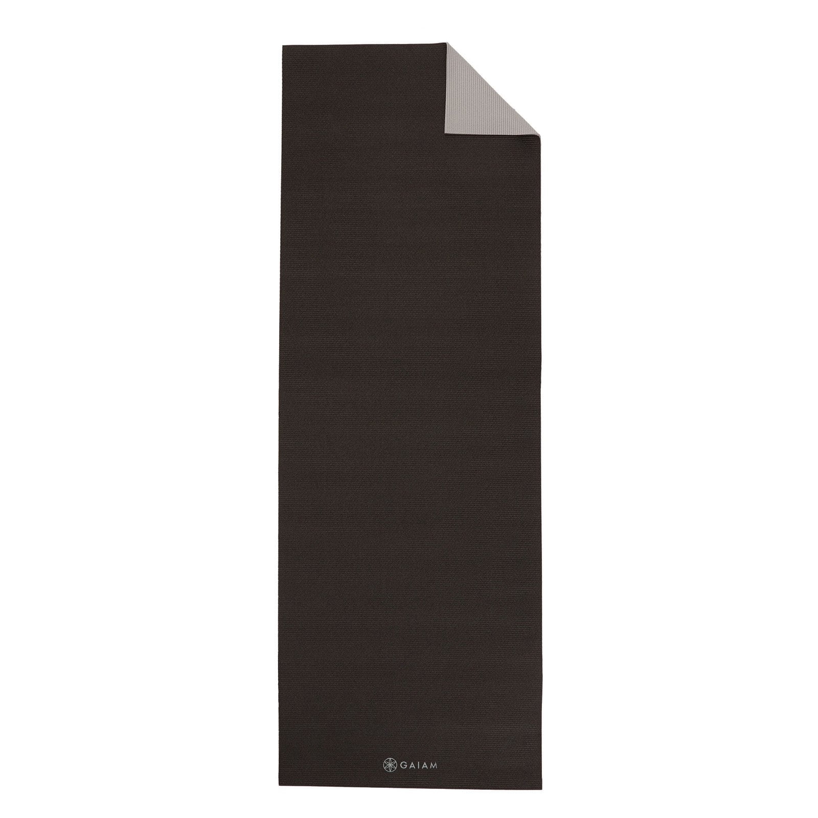 Gaiam Premium 2-Color Yoga Mat, Granite Storm, 5mm