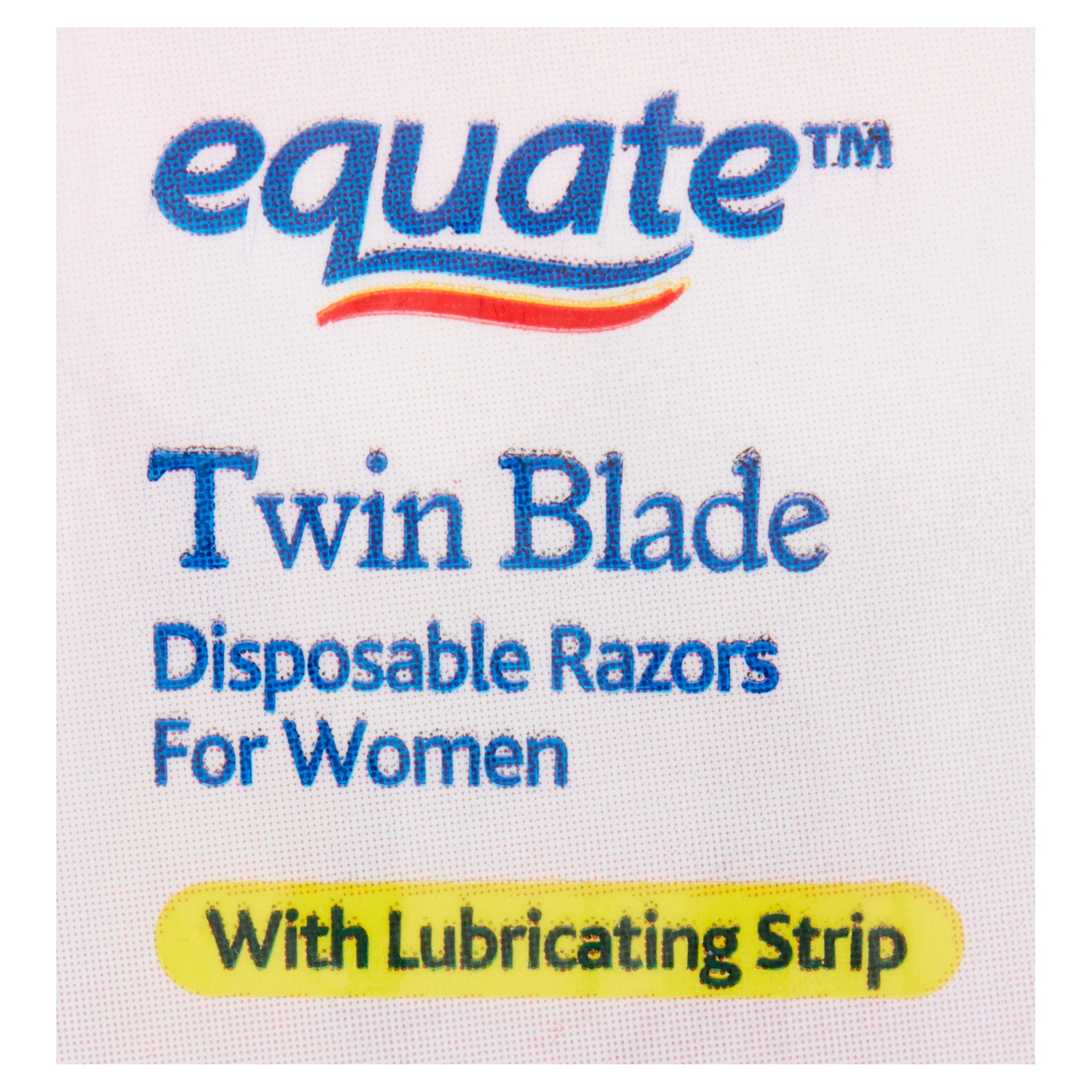 Equate Twin Blade Disposable Razors for Women, 10 Count