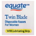 thumbnail image 5 of Equate Twin Blade Disposable Razors for Women, 10 Count, 5 of 10