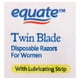 image 3 of Equate Twin Blade Disposable Razors for Women, 10 count