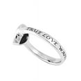 thumbnail image 2 of TRUE LOVE WAITS Heart and Cross Ring for Women, Steel Jewelry, 2 of 3