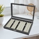 thumbnail image 4 of Estuche de madera para bolígrafos, organizador de oficina y hogar con ventana transparente, ideal para familiares, amigos, compañeros de trabajo, hijo, 4 of 7