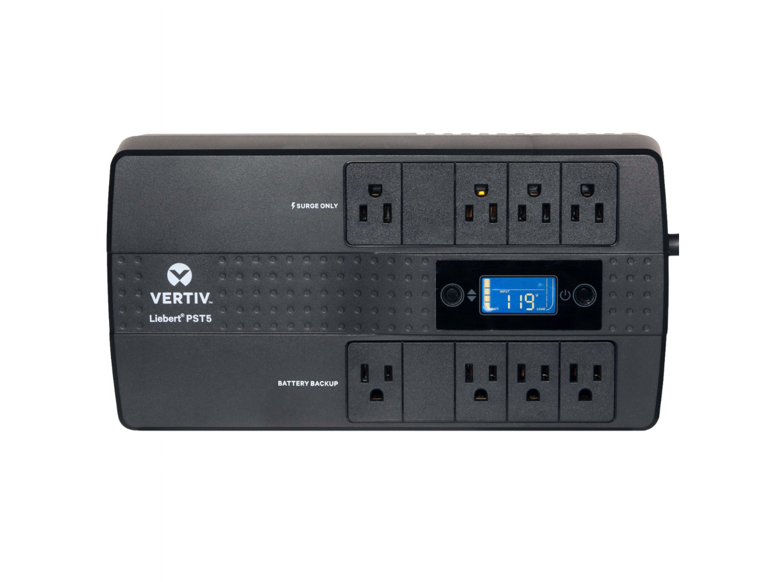 Vertiv Liebert PST5 UPS - 850VA/500W 120V| Battery Backup & Surge Protection - 8 Outlets | Energy Star Certified| 3-Year Warranty