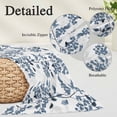 thumbnail image 3 of Blue Fruit Body Pillow Covers 20"x54", Vintage Plant Nature Botanical Flower Floral Soft Brushed Microfiber Breathable Throw Pillow Covers, Pillowcase with Zipper for Couch Sofa Bedroom Living Room, 3 of 9