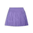 thumbnail image 3 of Women's Pleated Tennis Skirt With Pocket Shorts Women's High Waist Lightweight Sports Skirt Womens Denim Skirt Leather Mini Skirt Womens Skirts Knee Length Plaid Skirt for Women Crib Skirt Pleated, 3 of 3
