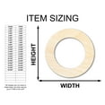 thumbnail image 3 of Unfinished Wood Wreath Blank Shape 5" / 1/2", 3 of 4