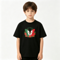 thumbnail image 2 of Viva Mexico Mexican Flag Butterfly Boys Graphic Tees Holiday Kids T-Shirt 100% Cotton Short Sleeve Tops Ages 4-13Y, 2 of 5