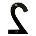 thumbnail image 2 of NACH Magnetic House Address Number, Black Aluminum, 4 inch, Number 2, HH-4MAG-BLK-2, 2 of 5