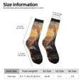 thumbnail image 2 of Fuzoiu Flower Meditating Rabbit Print Athletic Crew Socks for Men & Women,Casual Crew Socks,Above Ankle Crew Socks for Business, Casual, 2 of 6