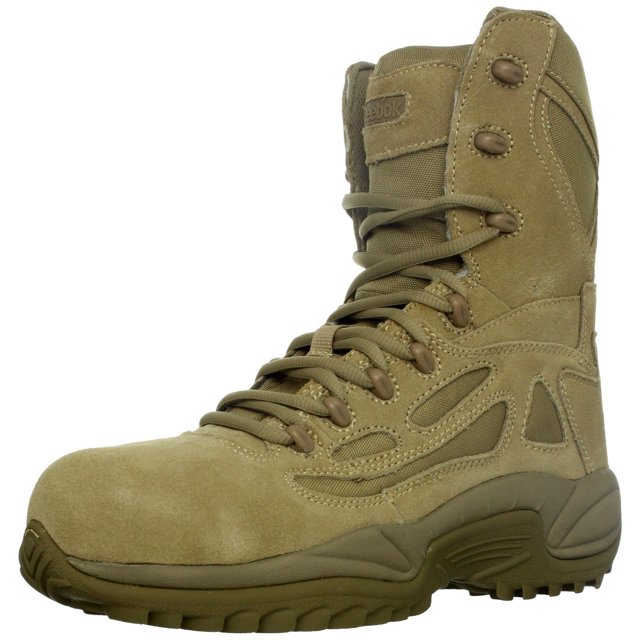 Reebok Work Women's 8" Rapid Response Composite Toe Stealth Boot with Side Zipper Desert Tan - RB894