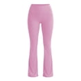 thumbnail image 4 of Akmaiox Flare Leggings for Women, Tummy Control Stretchy High Waist Yoga Pants with Pockets, Casual Slim Wide Leg Gym Workout Gym Pants S-2XL, 4 of 4