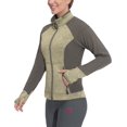 thumbnail image 2 of Little Donkey Andy Women's Warm Lightweight Running Jacket Full Zip Fleece Hybrid Coat for Golf Hiking Khaki Heather S, 2 of 8