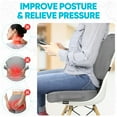 thumbnail image 6 of FORTEM Office Chair Cushion and Back Support for Office Chair, Lumbar Support Pillow, Memory Foam, Non Slip Sitting and Back Rest for Gaming, Car Seat Cushion, Chair Pad, 6 of 10