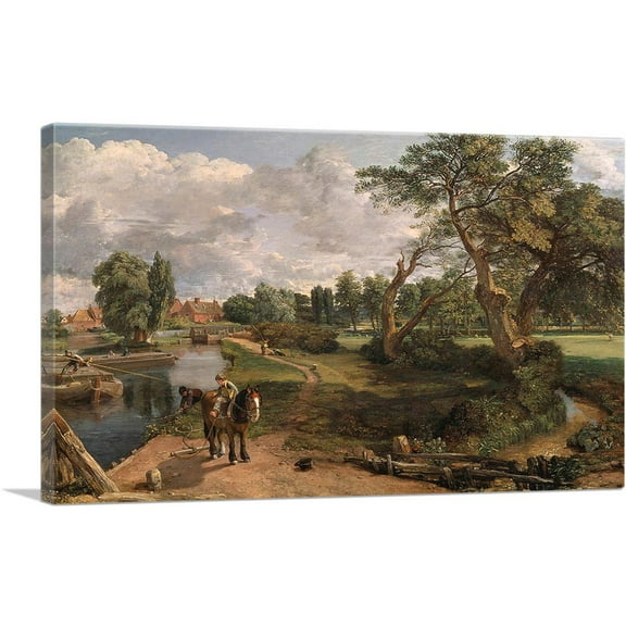 ARTCANVAS Flatford Mill Canvas Art Print by John Constable - Size: 26" x 18" (0.75" Deep)