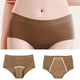 thumbnail image 2 of Period Underwear for Women Heavy Flow High Absorbent Menstrual Panties Incontinence Leakproof Panties Postpartum Briefs brown L, 2 of 4