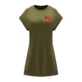 thumbnail image 1 of Vestido corto de verano para mujer, minivestido moderno de ajuste regular para desplazamientos a la oficina L, 1 of 7