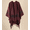 Wine Red, variant on NEROOY Winter Women's Cotton Shawl Wrap Poncho Ruana Cape, Cardigan Sweater Open-Front for Spring Fall Winter,Gray&Camel