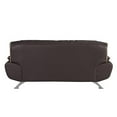 thumbnail image 6 of Titan Furnishings Modern Leather Upholstered Sofa and Loveseat in Brown, 6 of 19