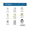 thumbnail image 3 of Atwell Collection 10" One-Light Mid-Century Modern Matte Black Clear Glass Semi-Flush Mount Light, 3 of 13